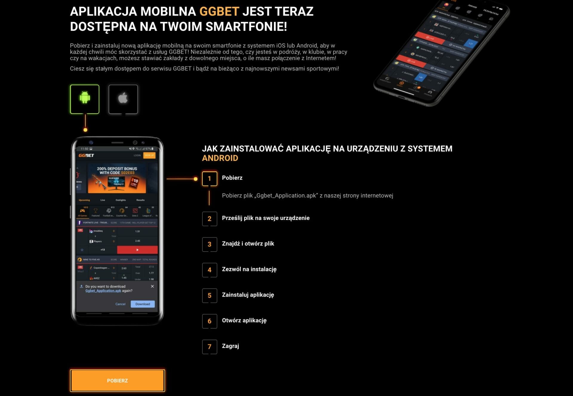 Aplikacja Mobilna GGBet
